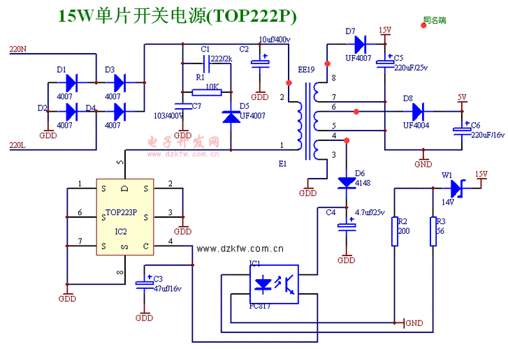 top222p开关电源维修常见故障有哪些？-图2