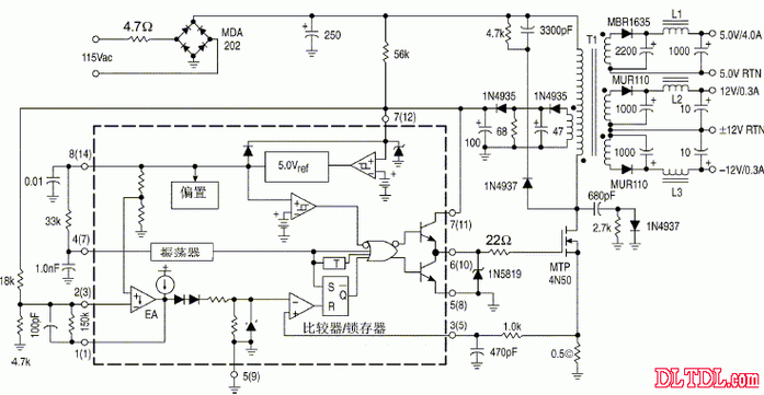 贴片UC3844A电源维修，关键点在哪？-图1