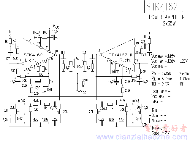 stk4162无声故障维修，核心问题在哪？-图1