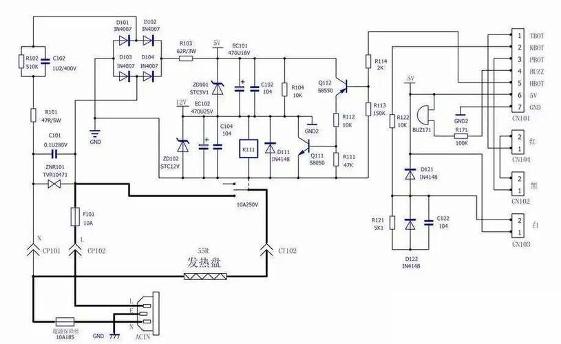 智能电压力锅维修电路图哪里找？-图1