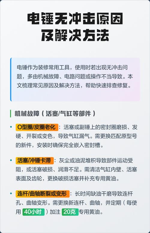 电锤冲击异常怎么修?-图1 电锤冲击异常怎么修?-图1